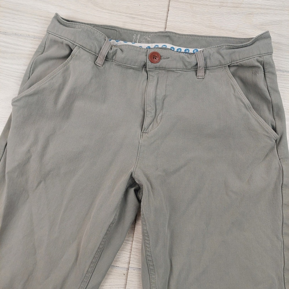 Mugsy Jeans Chino Pants Mens 31x30 Sage Green Slim Straight High Stretch‎ Cotton
